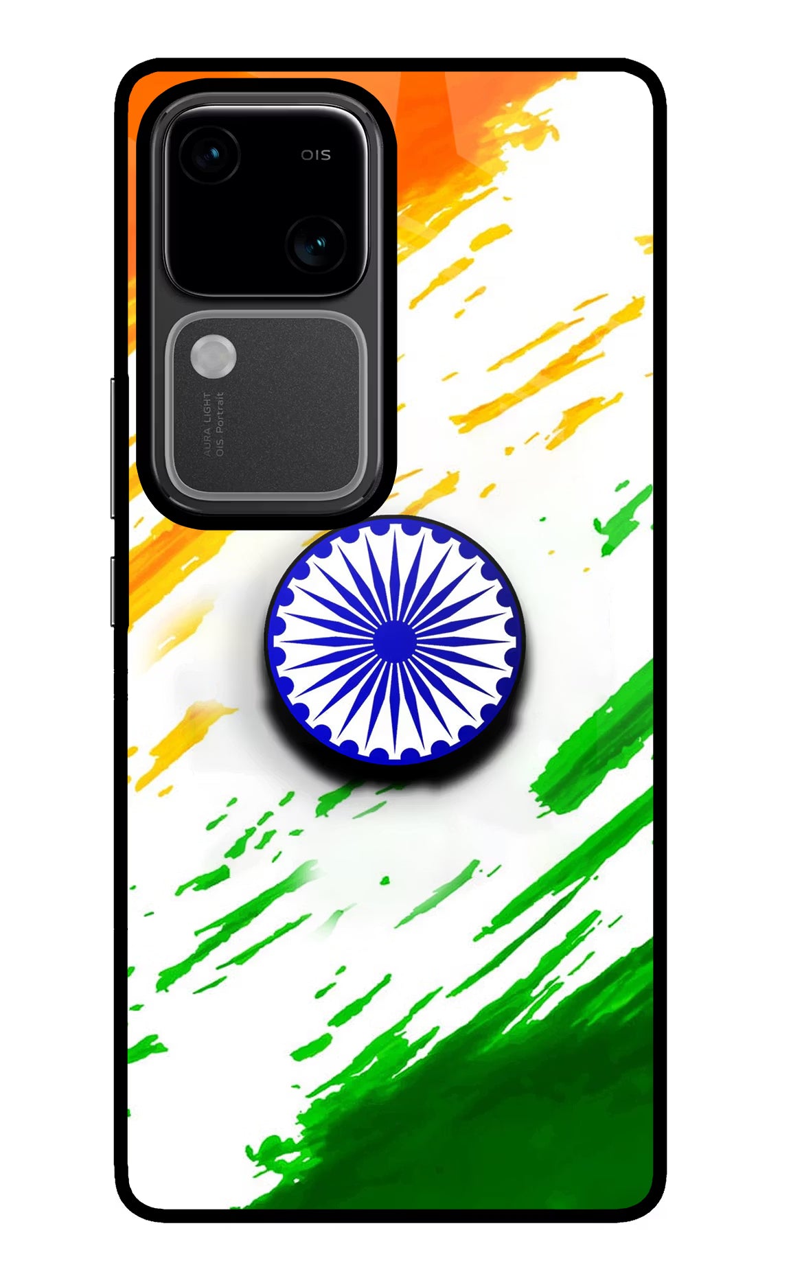 Indian Flag Ashoka Chakra Vivo V30 5G Pop Case by Casekaro