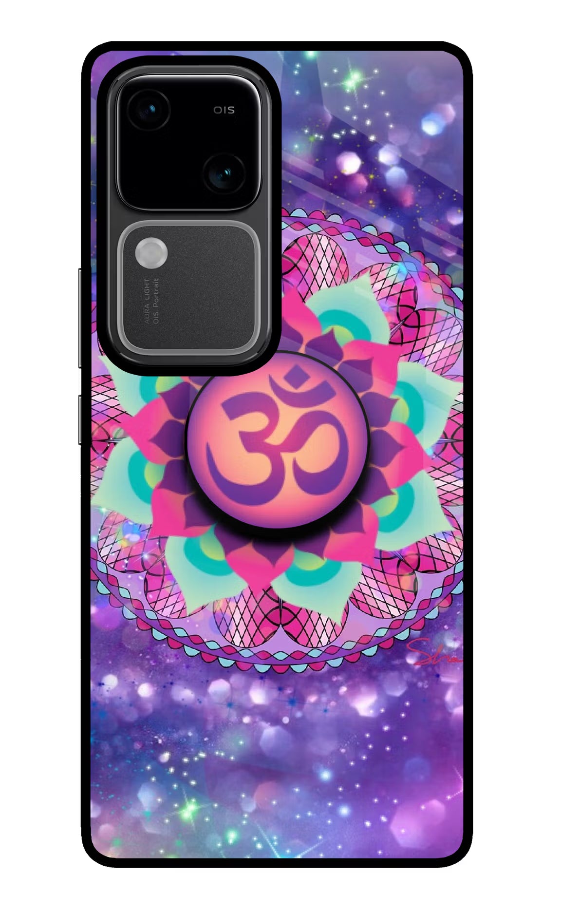 Om Purple Vivo V30 5G Pop Case by Casekaro