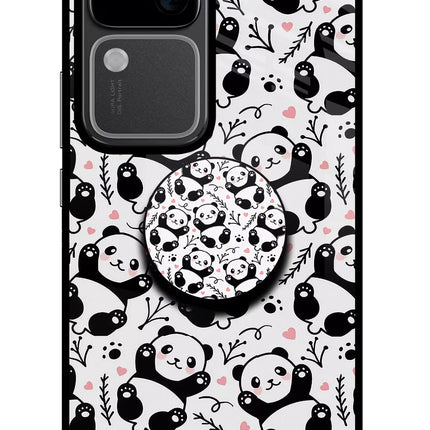 Cute Panda Vivo V30 5G Pop Case by Casekaro