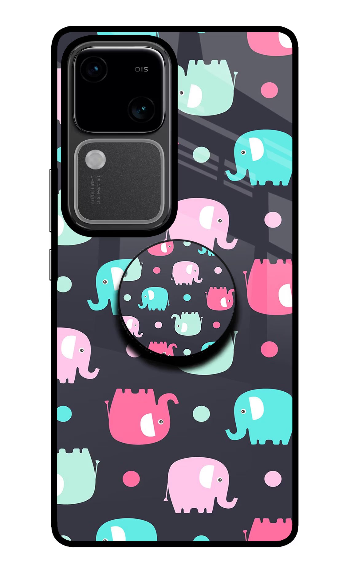 Baby Elephants Vivo V30 5G Pop Case by Casekaro