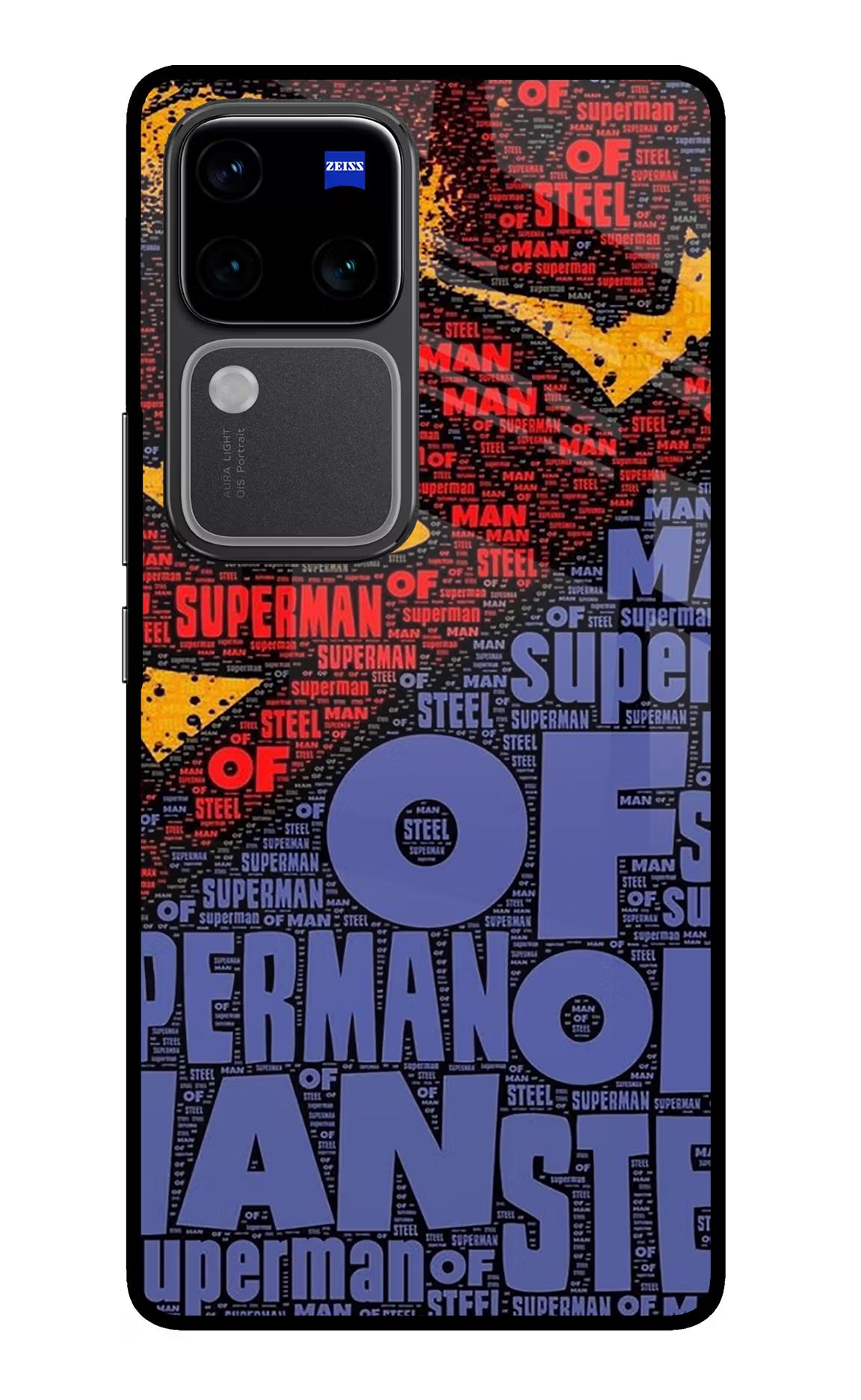 Superman Vivo V30 Pro 5G Glass Case Back Cover by Casekaro