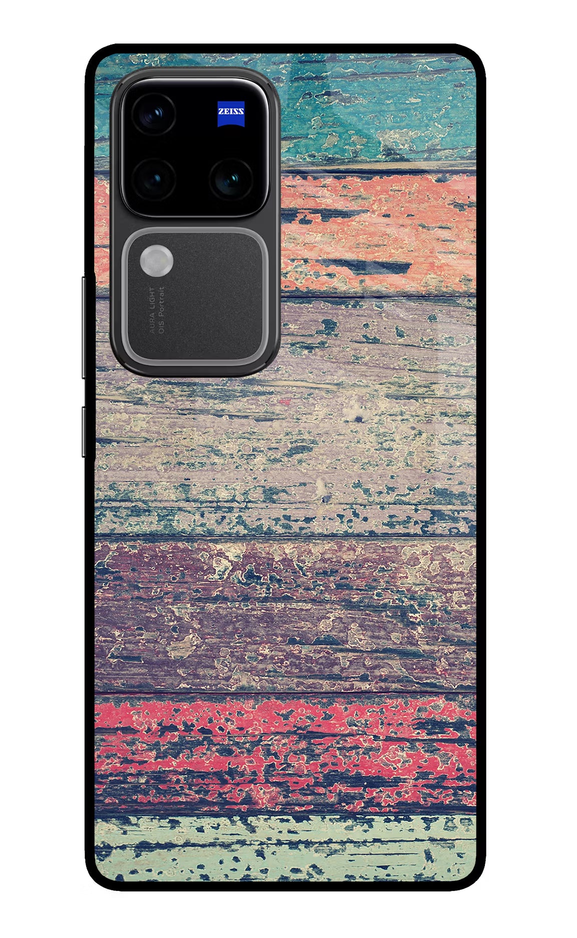 Colourful Wall Vivo V30 Pro 5G Glass Case Back Cover by Casekaro