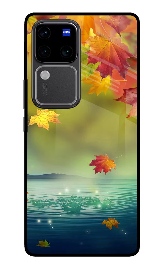 Flowers Vivo V30 Pro 5G Glass Case