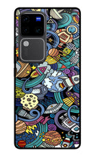 Space Abstract Vivo V30 Pro 5G Glass Case