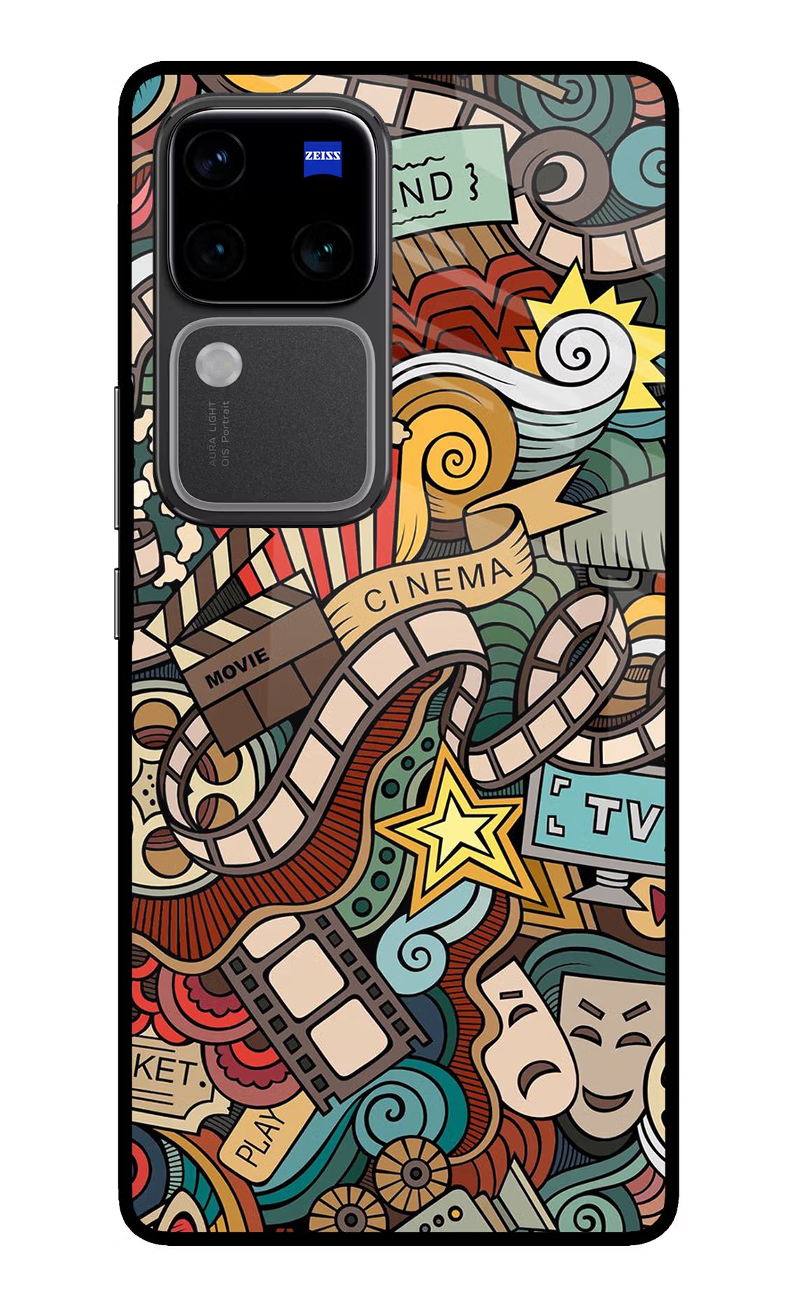 Cinema Abstract Vivo V30 Pro 5G Glass Case
