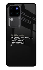 Life Motto Code Vivo V30 Pro 5G Glass Case