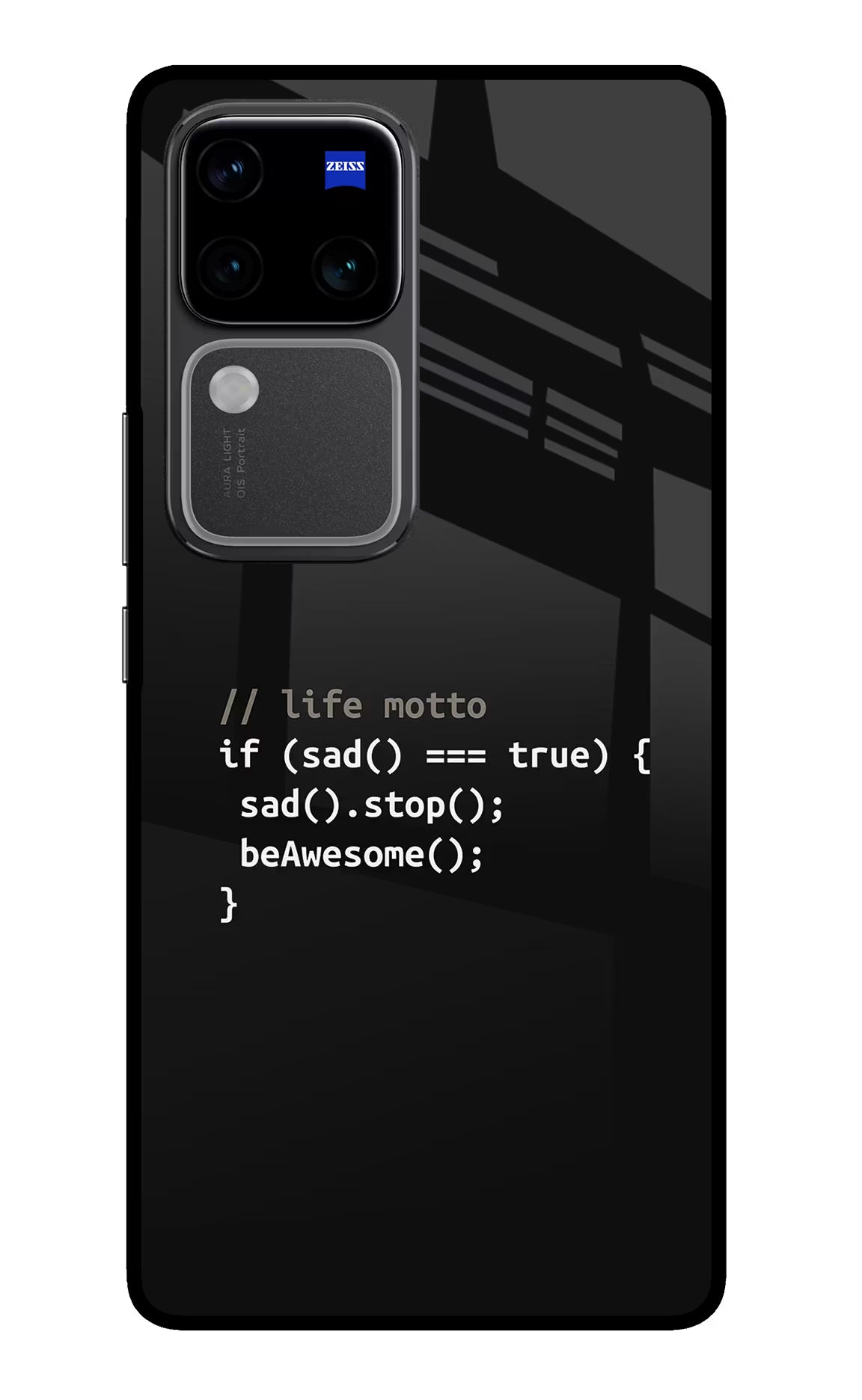 Life Motto Code Vivo V30 Pro 5G Glass Case