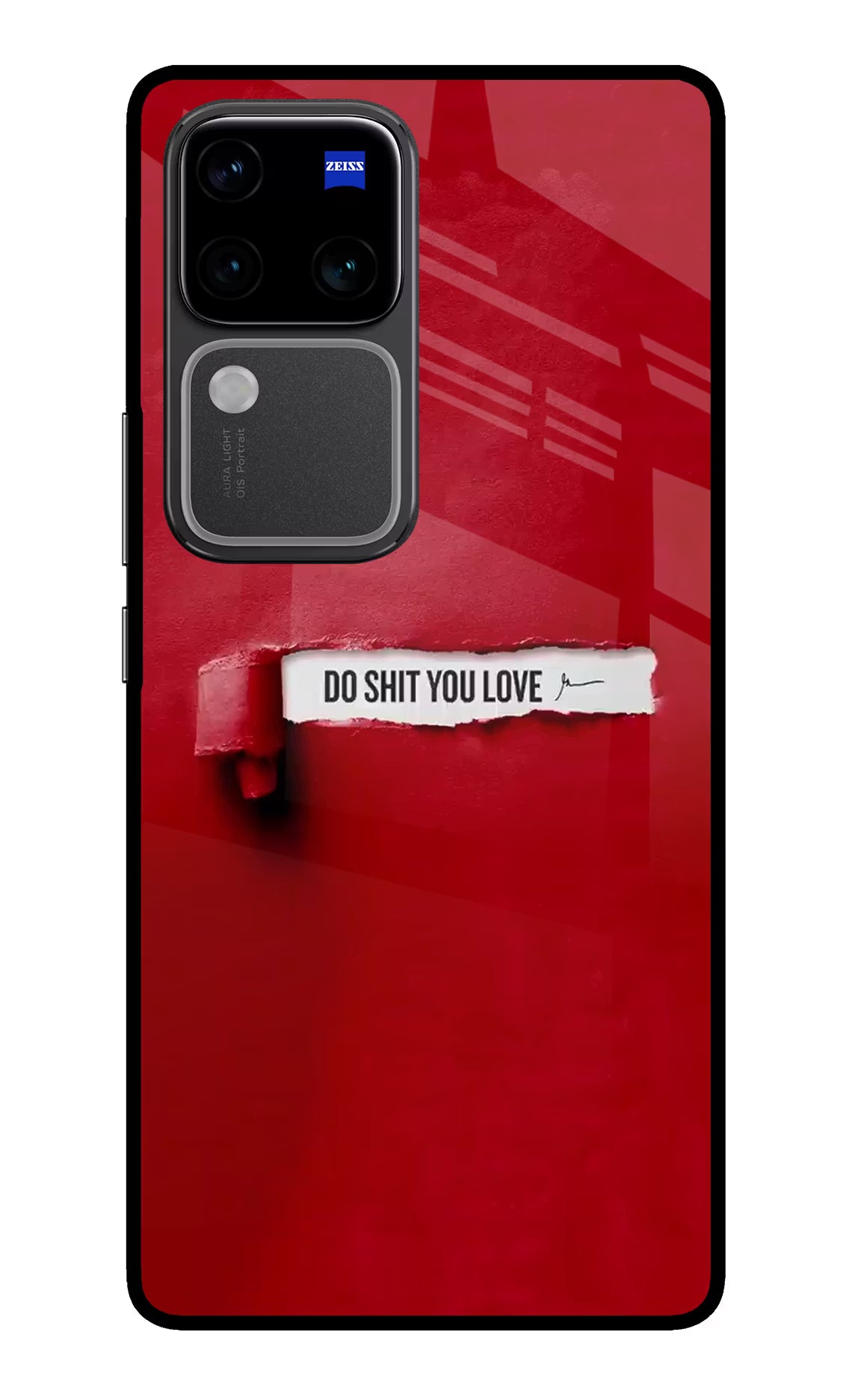 Do Shit You Love Vivo V30 Pro 5G Glass Case Back Cover by Casekaro