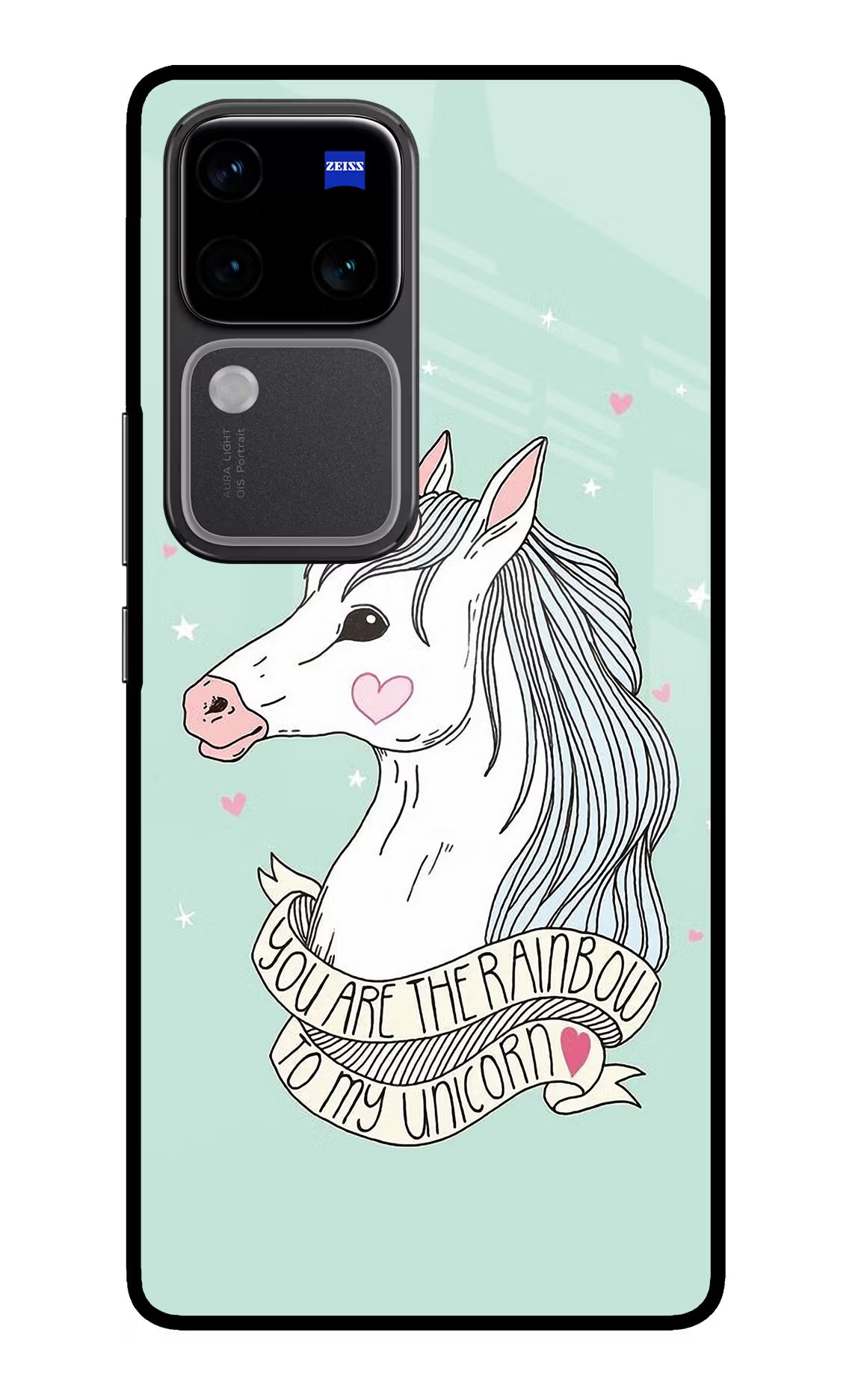 Unicorn Wallpaper Vivo V30 Pro 5G Glass Case Back Cover by Casekaro