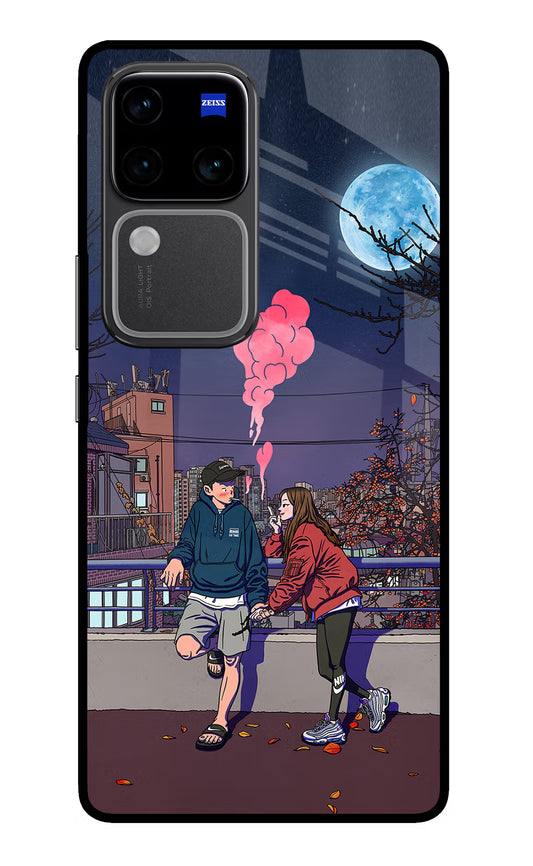 Chilling Couple Vivo V30 Pro 5G Glass Case