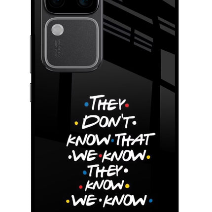 FRIENDS Dialogue Vivo V30 Pro 5G Glass Case