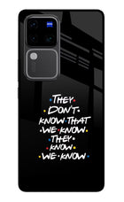 FRIENDS Dialogue Vivo V30 Pro 5G Glass Case