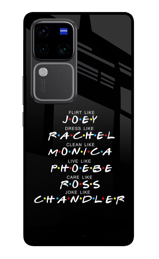 FRIENDS Character Vivo V30 Pro 5G Glass Case