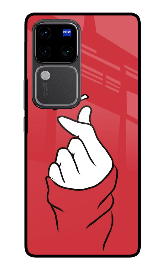 Korean Love Sign Vivo V30 Pro 5G Glass Case