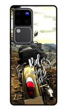 Ride More Worry Less Vivo V30 Pro 5G Glass Case