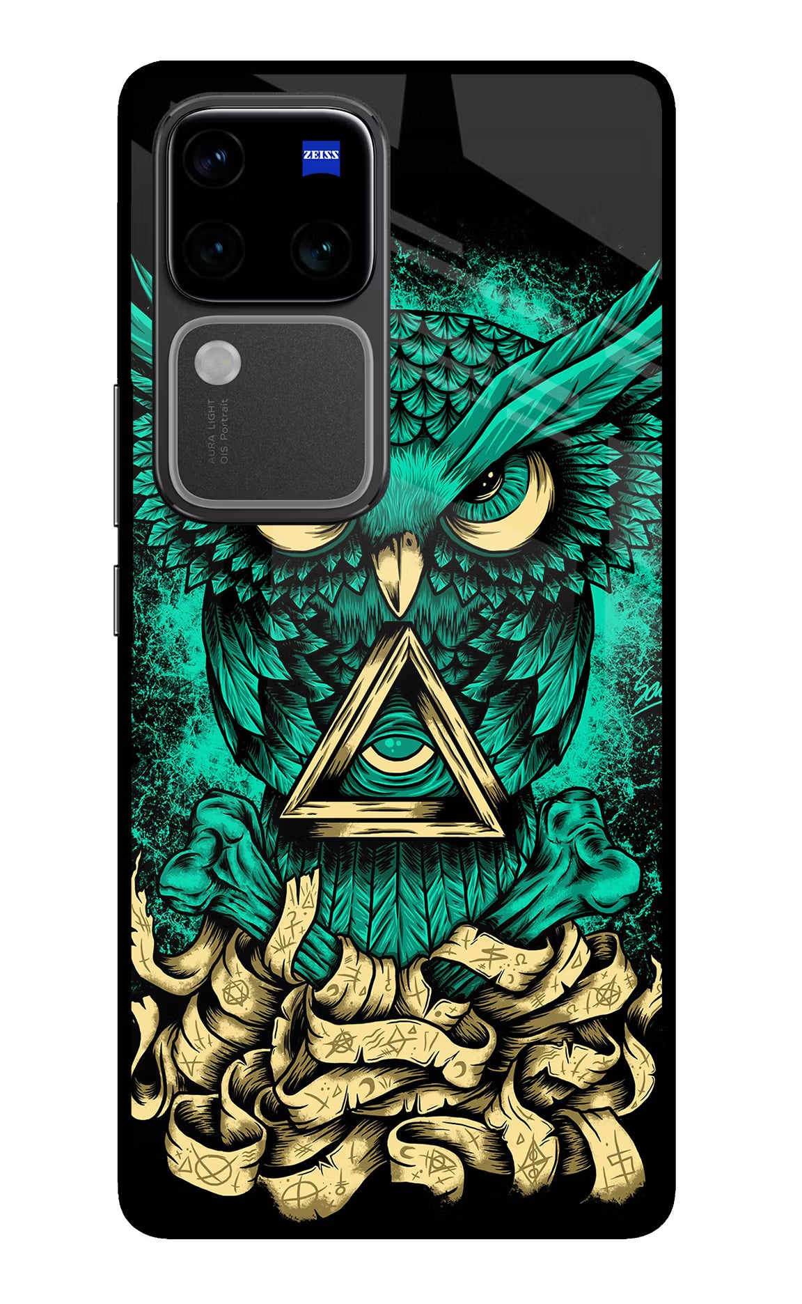 Green Owl Vivo V30 Pro 5G Glass Case