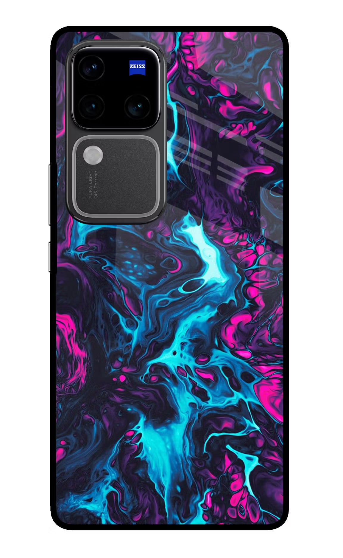 Abstract Vivo V30 Pro 5G Glass Case Back Cover by Casekaro