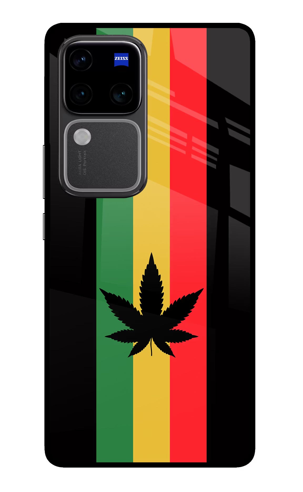 Weed Flag Vivo V30 Pro 5G Glass Case