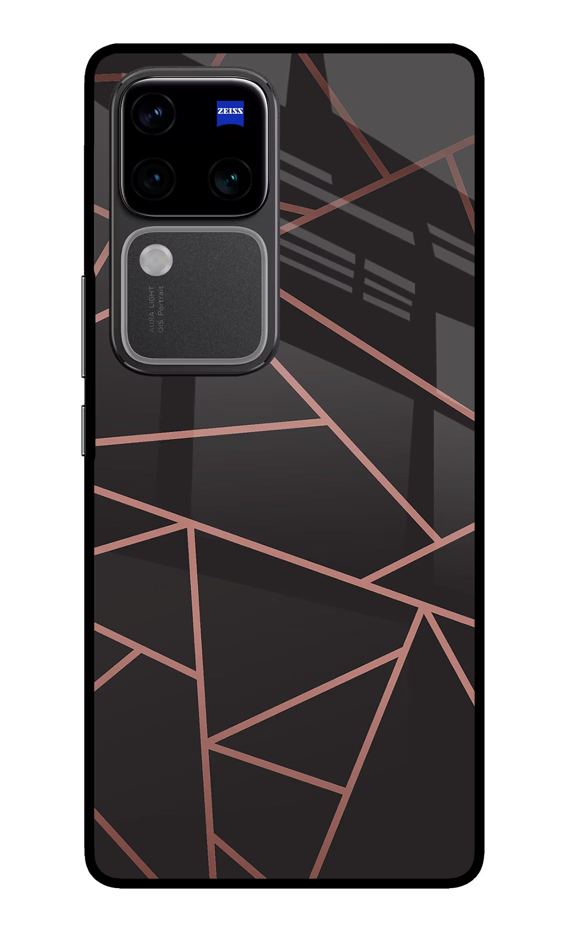 Geometric Pattern Vivo V30 Pro 5G Glass Case Back Cover by Casekaro