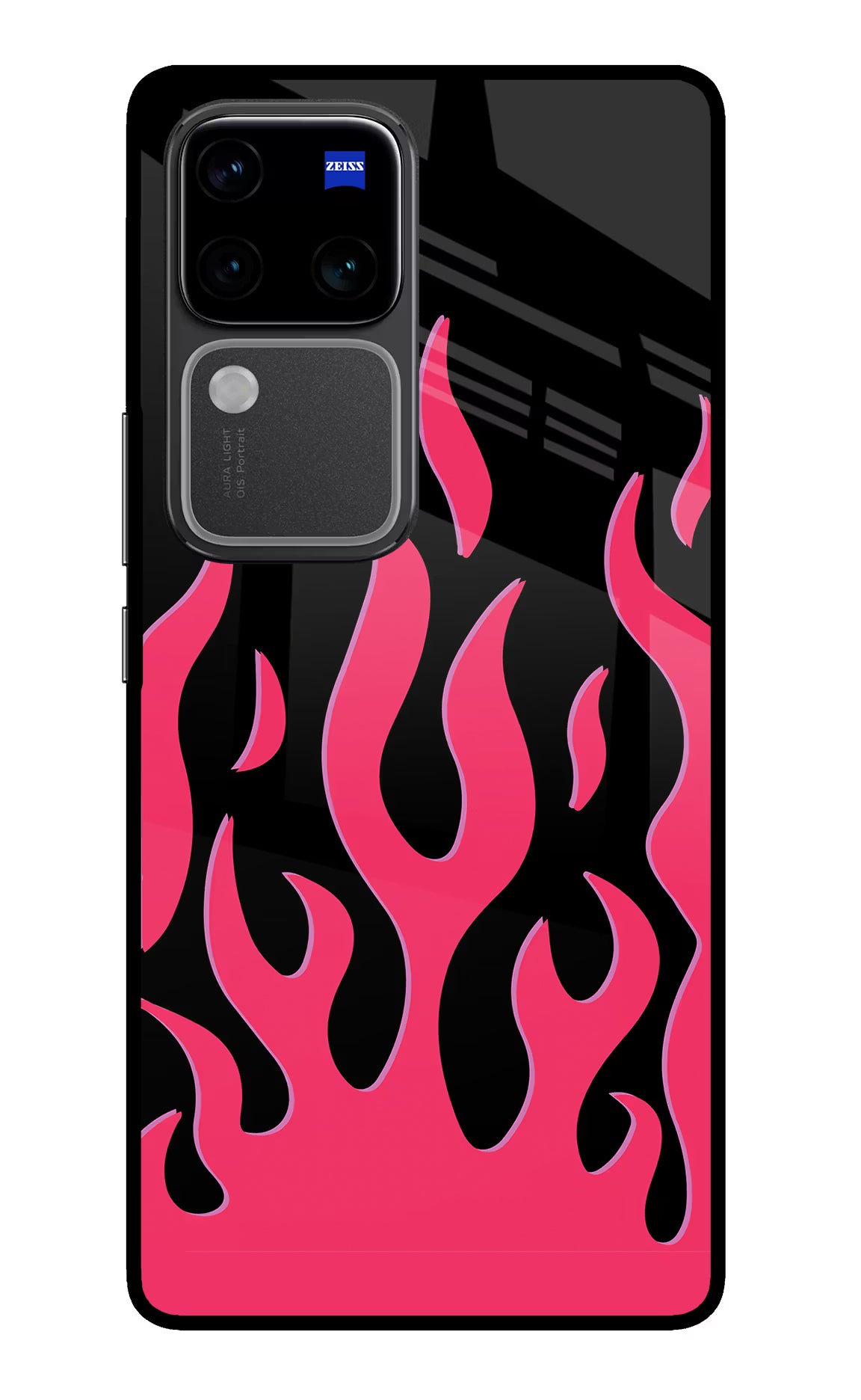 Fire Flames Vivo V30 Pro 5G Glass Case
