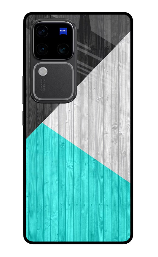 Wooden Abstract Vivo V30 Pro 5G Glass Case