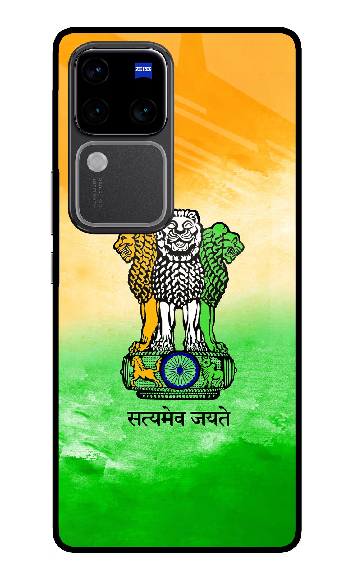 Satyamev Jayate Flag Vivo V30 Pro 5G Glass Case