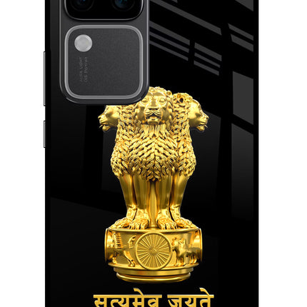 Satyamev Jayate Golden Vivo V30 Pro 5G Glass Case