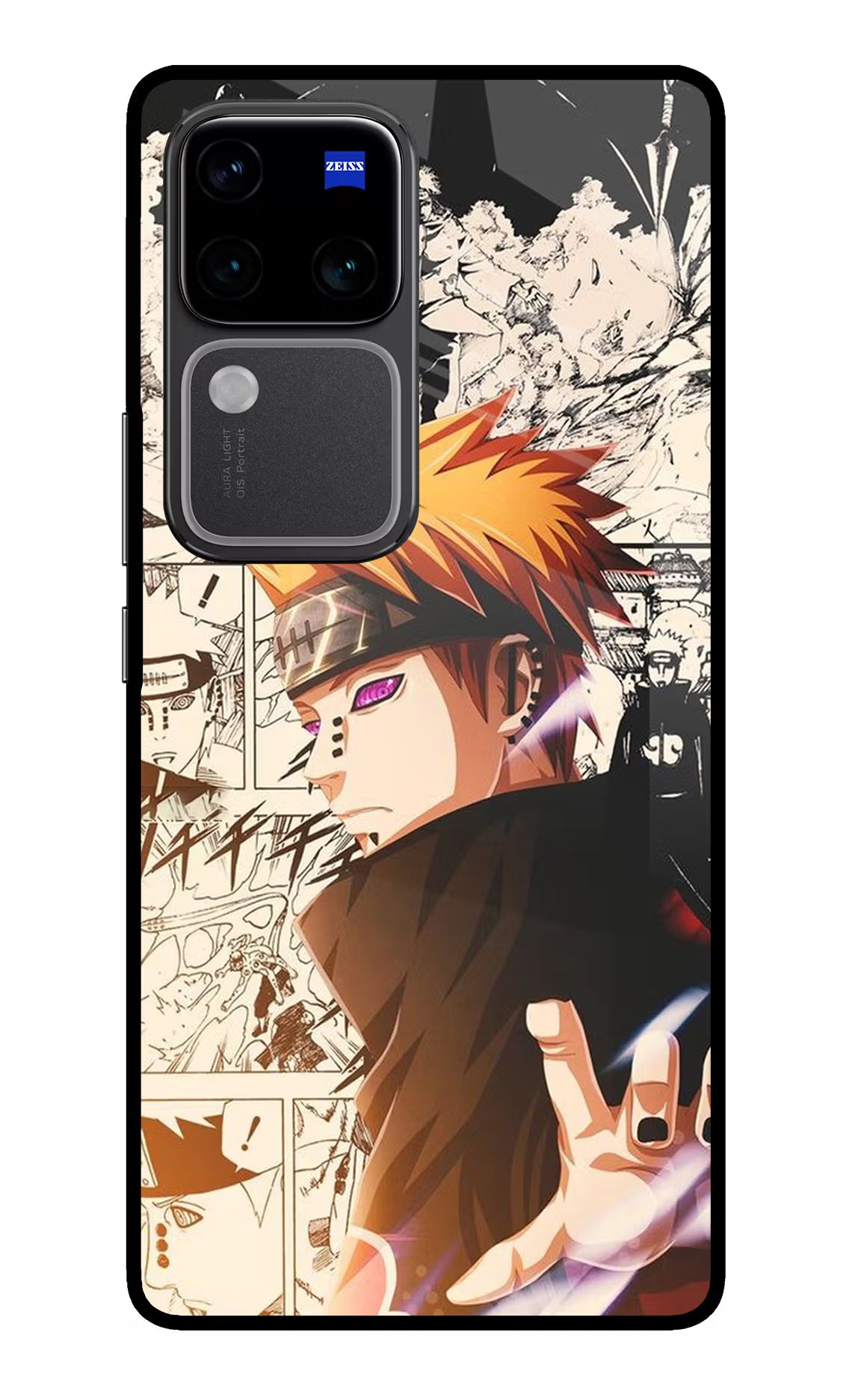 Pain Anime Vivo V30 Pro 5G Glass Case Back Cover by Casekaro