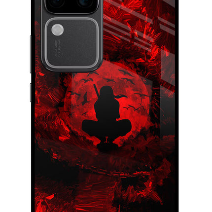 Itachi Uchiha Vivo V30 Pro 5G Glass Case Back Cover by Casekaro