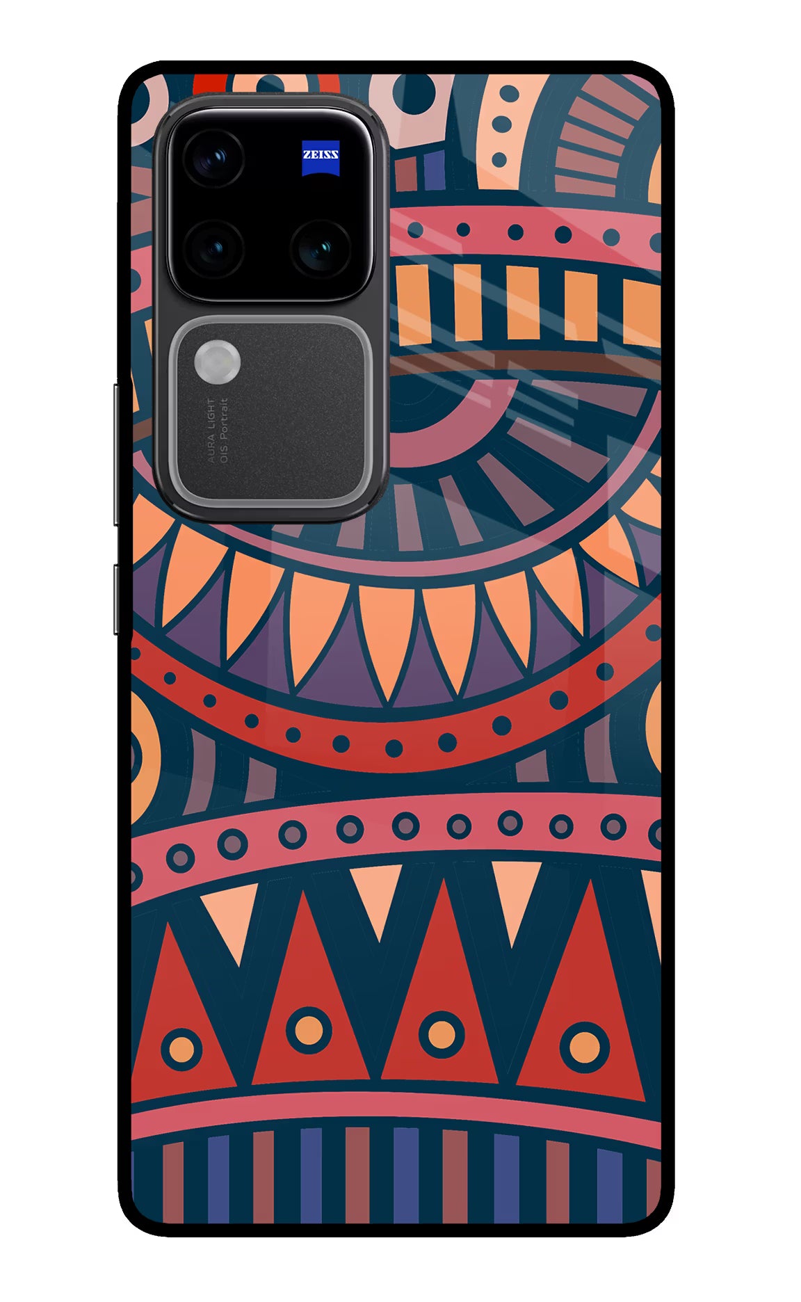 African Culture Design Vivo V30 Pro 5G Glass Case Back Cover by Casekaro