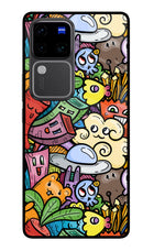 Veggie Doodle Vivo V30 Pro 5G Glass Case