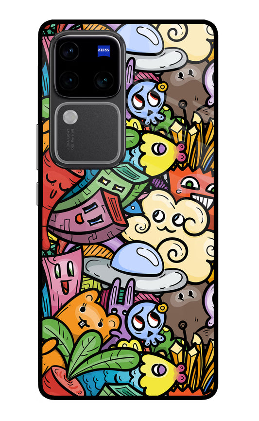 Veggie Doodle Vivo V30 Pro 5G Glass Case