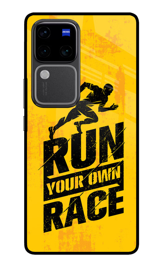 Run Your Own Race Vivo V30 Pro 5G Glass Case