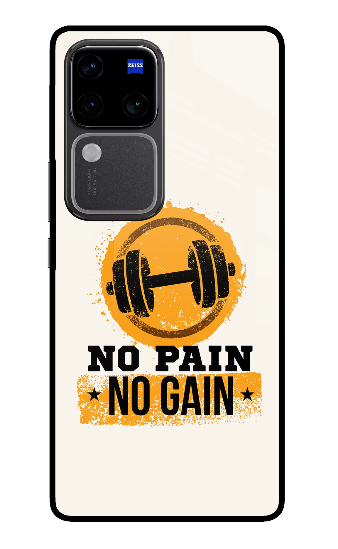 No Pain No Gain Vivo V30 Pro 5G Glass Case