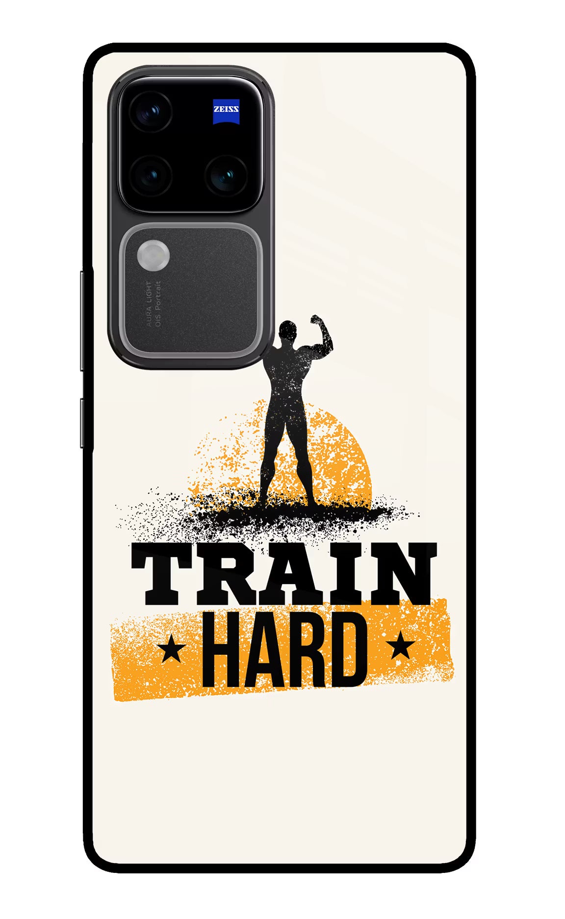 Train Hard Vivo V30 Pro 5G Glass Case