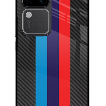 BMW Stripes Pattern Vivo V30 Pro 5G Glass Case