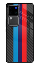 BMW Stripes Pattern Vivo V30 Pro 5G Glass Case