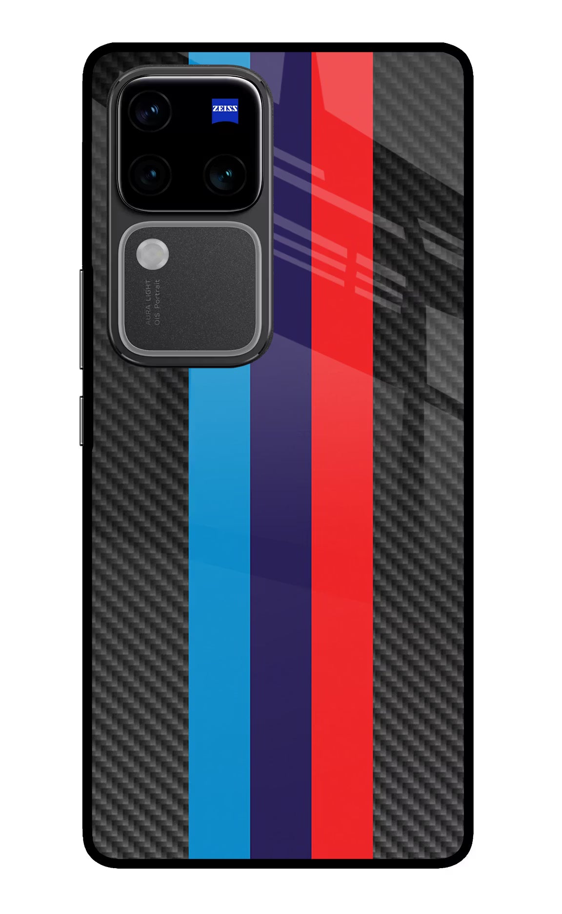 BMW Stripes Pattern Vivo V30 Pro 5G Glass Case