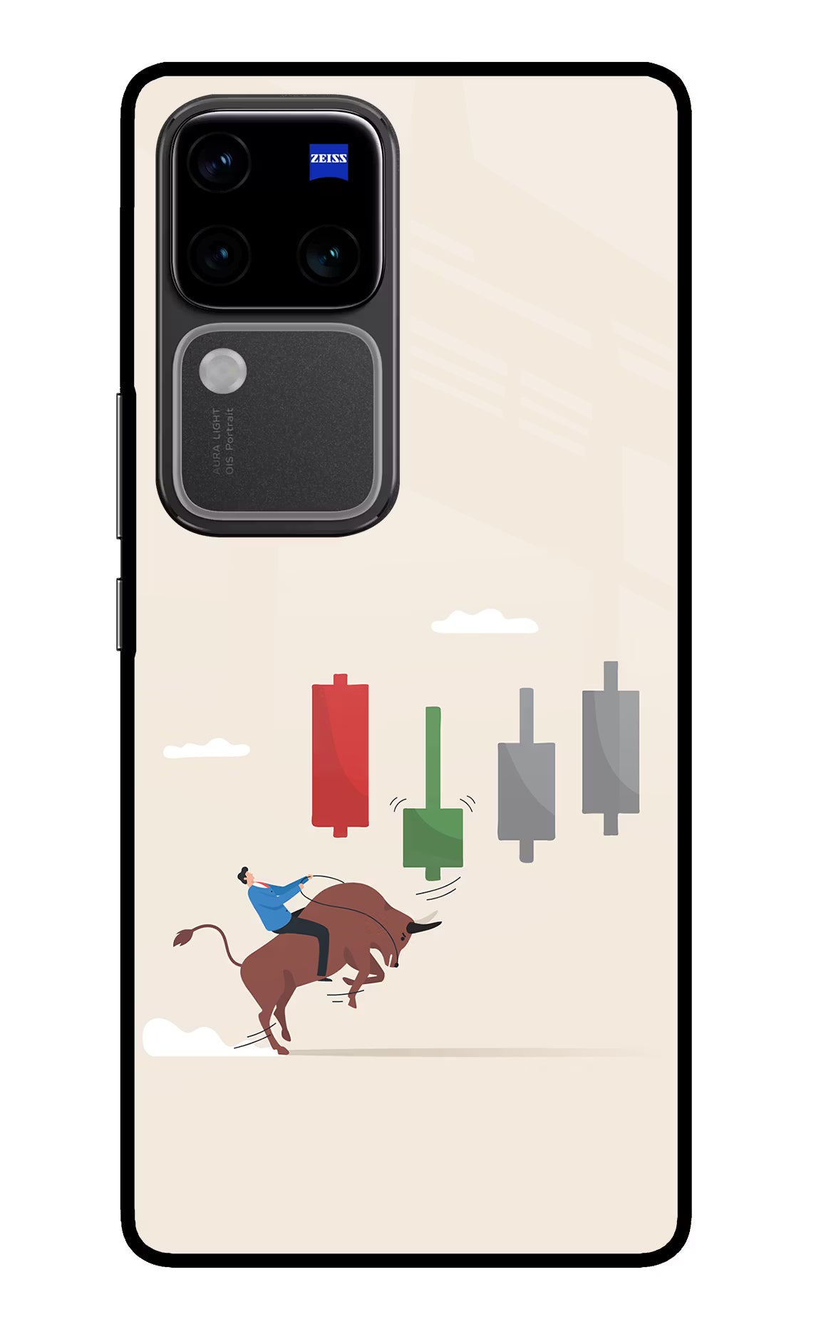 Bull Trading Momentum Vivo V30 Pro 5G Glass Case
