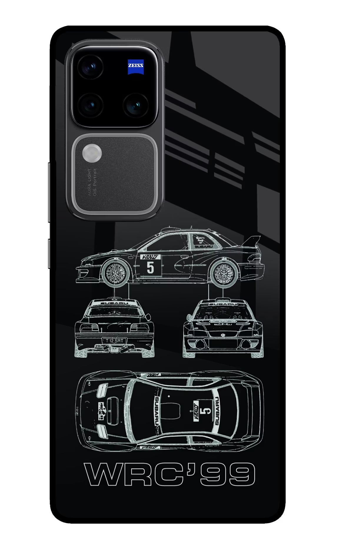 WRC'99 Vivo V30 Pro 5G Glass Case Back Cover by Casekaro