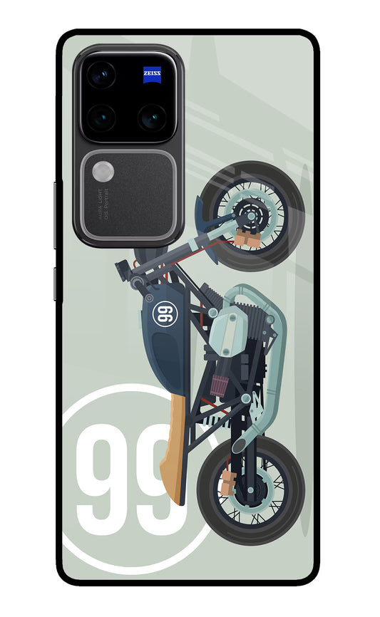 Classic Cafe Racer 99 Vivo V30 Pro 5G Glass Case