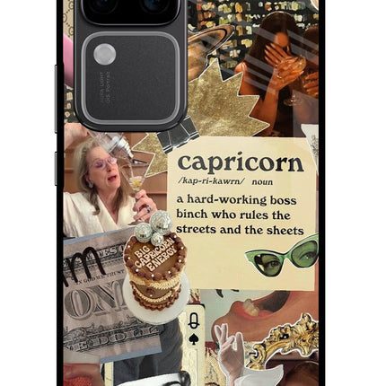 Capricorn Zodiac Vivo V30 Pro 5G Glass Case