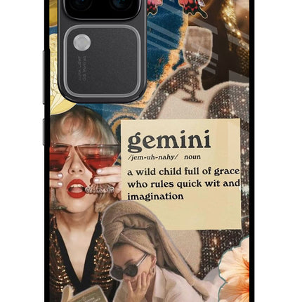 Gemini Zodiac Vivo V30 Pro 5G Glass Case
