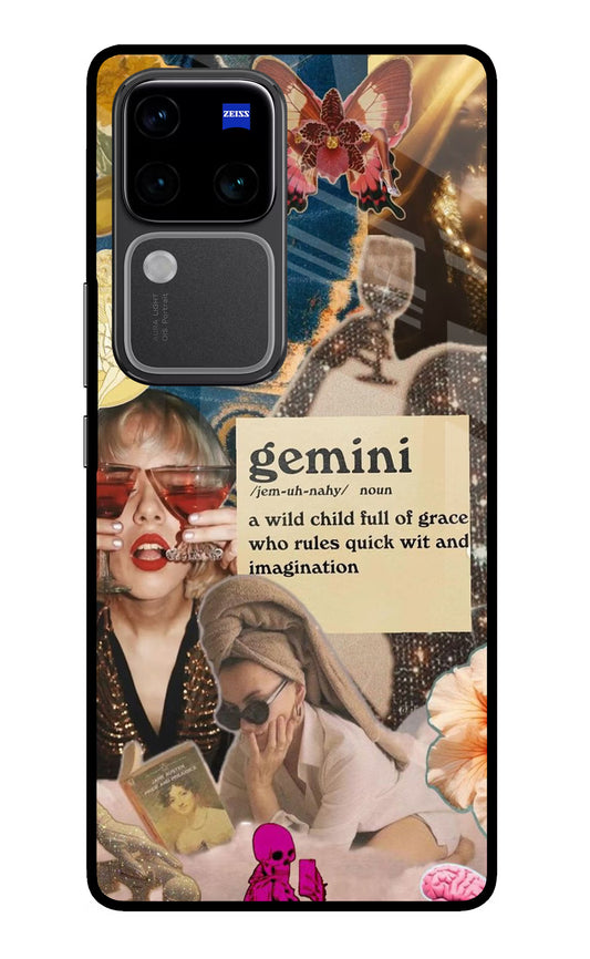 Gemini Zodiac Vivo V30 Pro 5G Glass Case