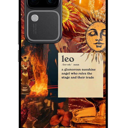 Leo Zodiac Vivo V30 Pro 5G Glass Case