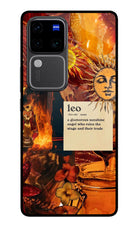 Leo Zodiac Vivo V30 Pro 5G Glass Case