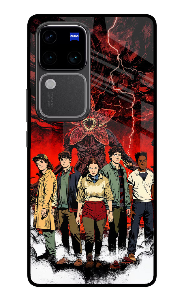 Ordinary Things Characters Vivo V30 Pro 5G Glass Case