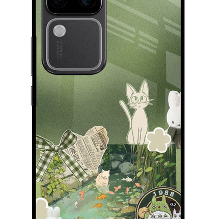 Aesthetic anime Vivo V30 Pro 5G Glass Case