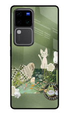 Aesthetic anime Vivo V30 Pro 5G Glass Case