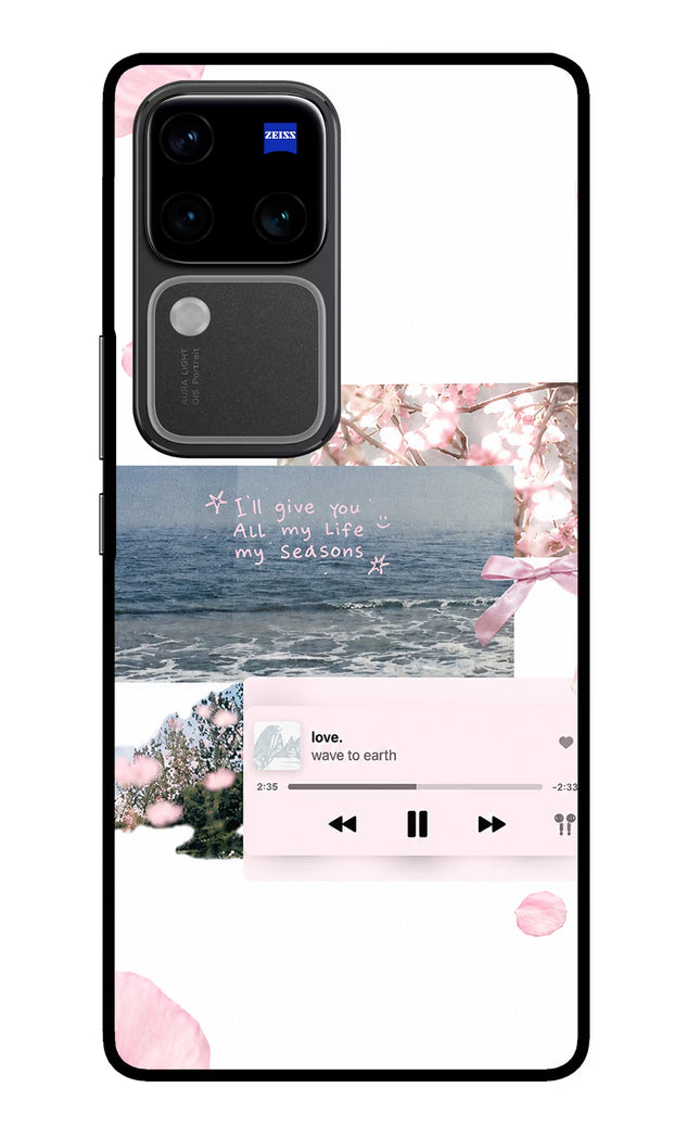 Wave to earth Vivo V30 Pro 5G Glass Case